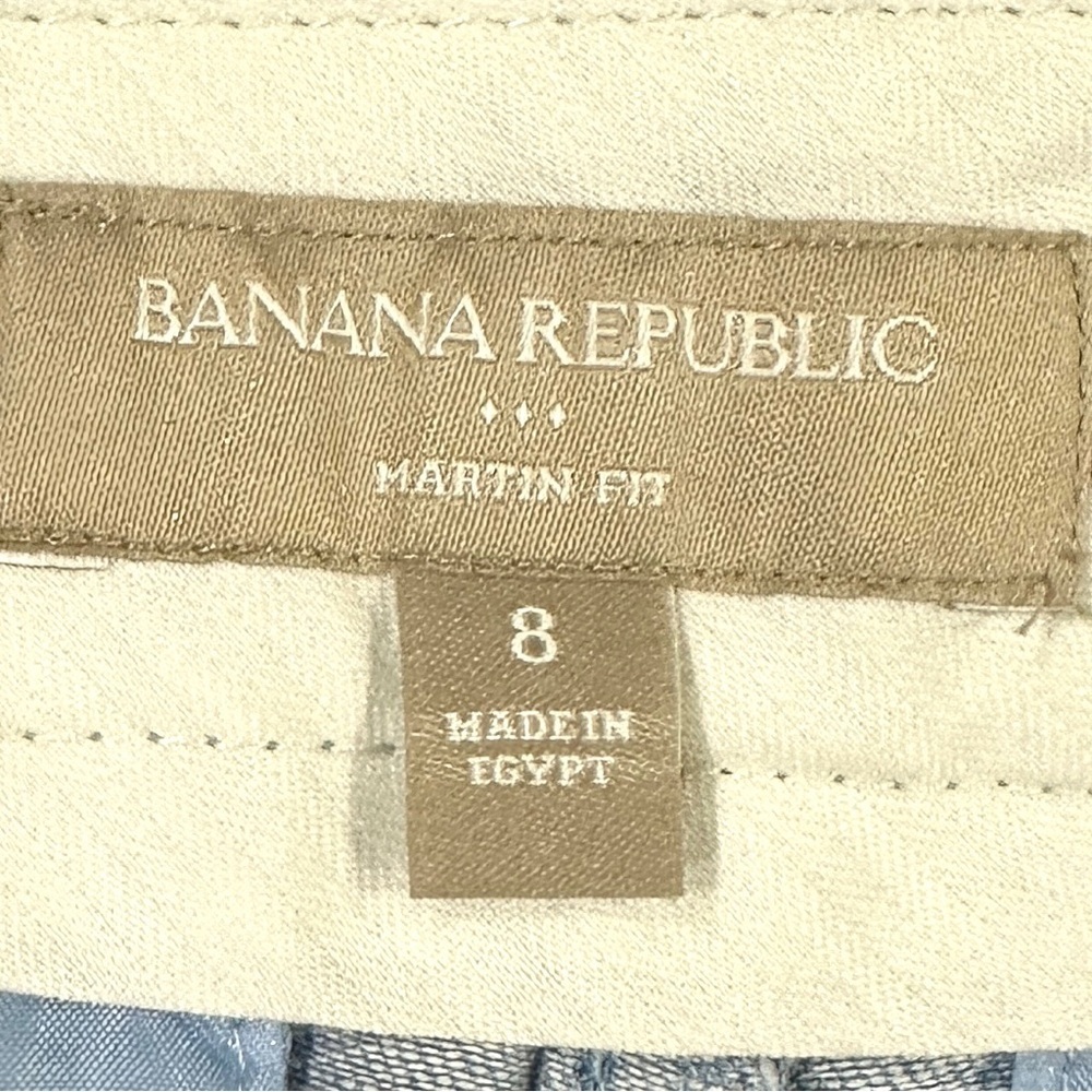 Banana Republic Martin Fit Light Blue Linen Blend Pant - Picture 6 of 8